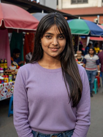 Deepa, 22, Nepal - Fashion design student and music lover. Believes in building strong bonds through honesty, shared dreams, and cultural appreciation.