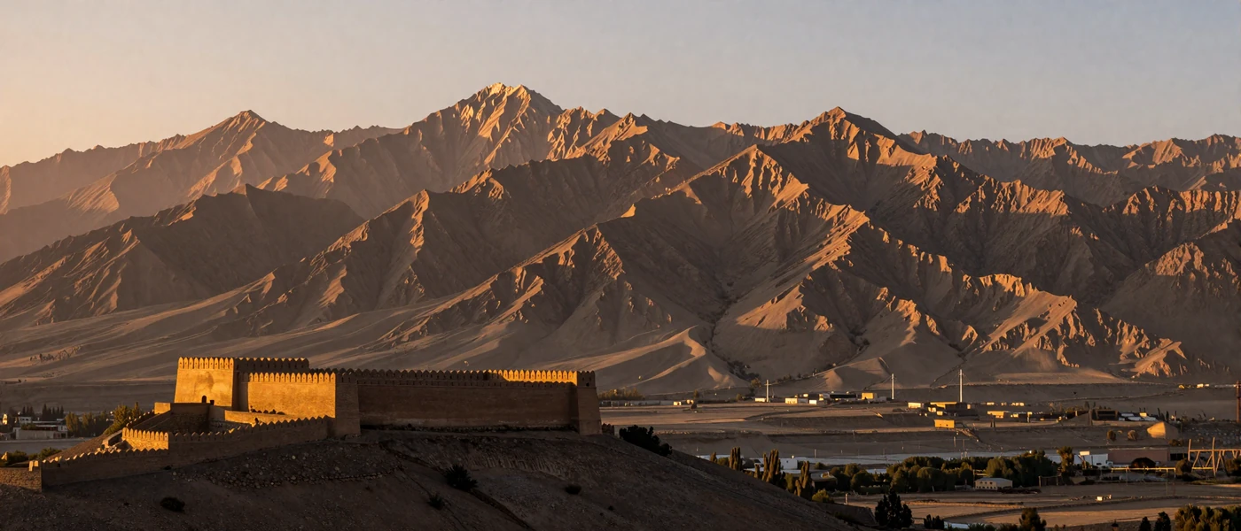 Hindu Kush mountain landscape at golden hour representing Afghan cultural heritage and beauty