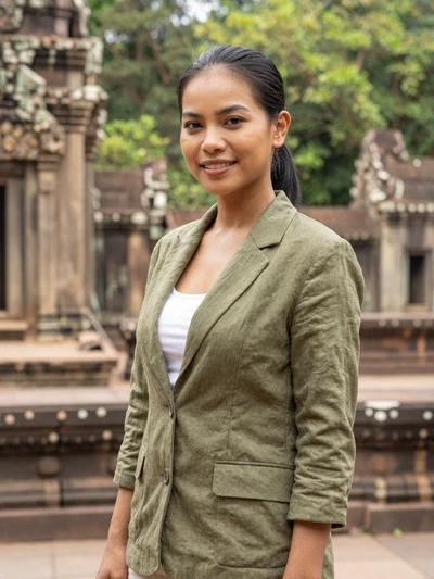 Latsamy, 34, Laos - Agricultural engineer focused on sustainable farming near Wat Phou. Bilingual in Lao and English. Believes in building bridges between cultures through love.