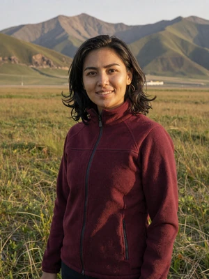 Elmira, 34, Kyrgyzstan - Veterinarian specializing in horse medicine, true to her nomadic roots. Caring, resilient, and ready for a partner who values authenticity.