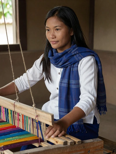 Somphone, 28, Laos - Textile artisan specializing in traditional Lao silk weaving. Loves nature, Buddhist meditation, and sharing stories around evening fires. Seeks lasting partnership.