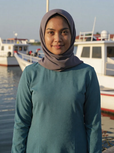 Rahmah, 33, Brunei - Ship logistics coordinator and mother of one. Values stability, kindness, and a partner who appreciates Bruneian culture and faith.