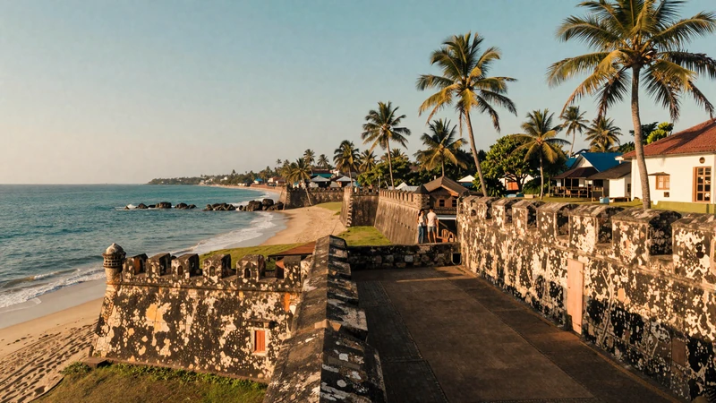 Historic Galle Fort coastline in Sri Lanka representing romantic travel opportunities for Sri Lankan women dating