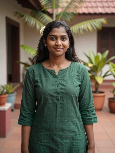 Tharushi, 32, Sri Lanka - Tamil schoolteacher and classical dancer. Family-first mindset with a passion for bridging cultures through love and understanding.